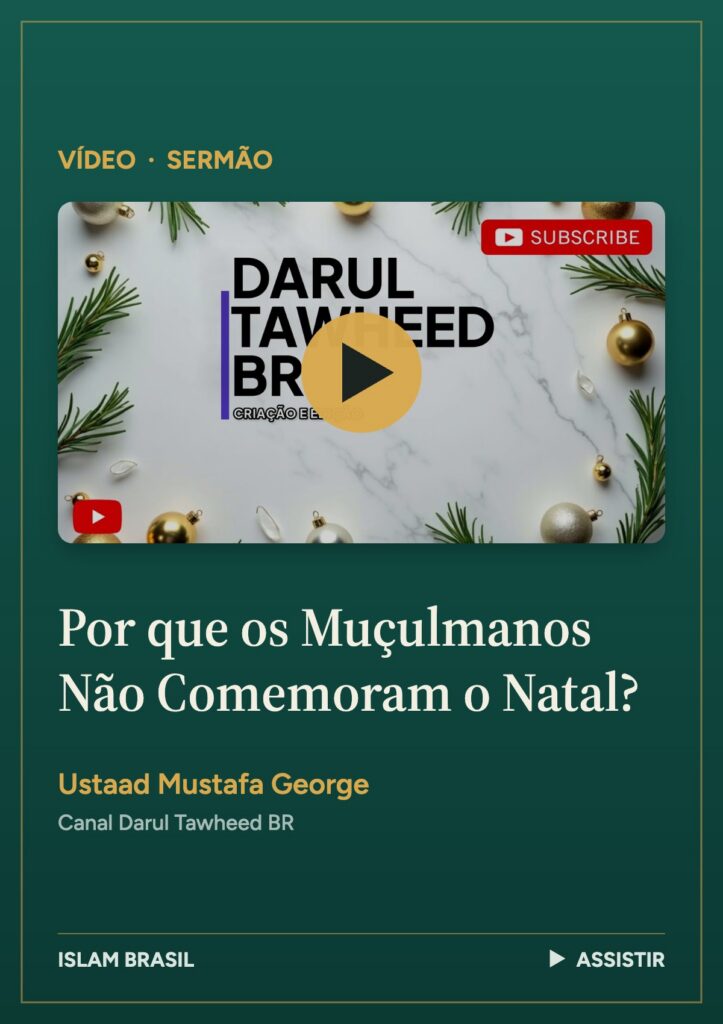 Capa: Por que os Muçulmanos Não Comemoram o Natal?